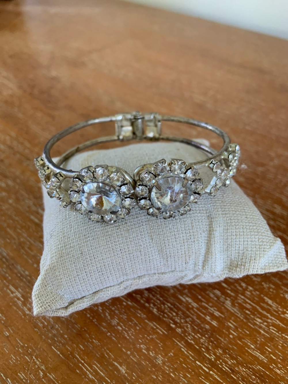 Vintage Rhinestone Cuff Bracelet